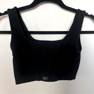 SET ACTIVE // ONYX Black Sculptflex Letting and Bra Set